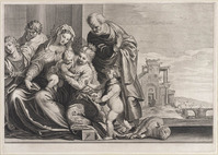 KG 02775
<br/>
Mystiek huwelijk St. Catharina
<br/>
<em>Matham, Theodor (1605/1606-1676)</em>